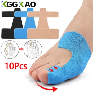 10PCS Precut Kinesiology Tape for Bunion,Bunion Corrector & Relief,Big Toe Support Pain Relief,Hypoallergenic Latex-Free Tape