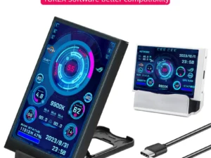 3.5 Inch Type-C Secondary Screen for Computer CPU RAM GPU HDD Monitor 320*480 IPS LCD ISB Display TURZX Software NO AIDA64