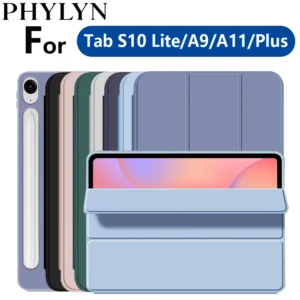 Flip Stand Case for Samsung Galaxy Tab A9 Plus 2023/ A11 Plus/A9/A11/S10 FE/S10 Lite With Auto Wake/Sleep,Soft Synthetic Leather