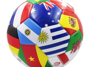 Flag Printed Soccer Ball Official Size 5 Soccer Match Ball Outdoor Match Game Football Pvc 2.7Thickened Team Training Footy Ball