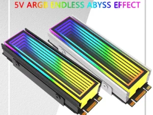 5V/3Pin ARGB AURA Sync Computer 2280 SSD M2 Radiator Aluminum PC RGB M.2 Nvme Cooler Heatsink Solid State Drive Heat Sink Cooler