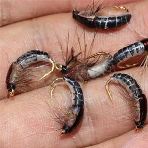 Fishing Lures-6/9Pcs/Box Realistic Nymph Scud Fly for Trout Fishing Fly Tying Artificial Bait Lure