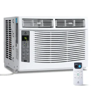 Air Conditioner 6000 AC Unit with Remote/App Control Flexible Window Opening(T Design),3 Fan Speeds, ECO, 6,000 BTU