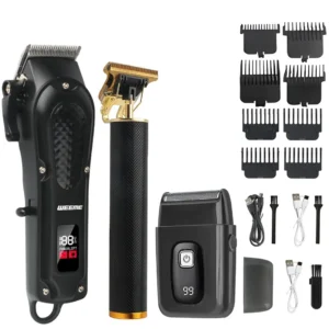 Hair Cutting Machine Electric Vintage Hair Clipper Portable Cordless Shaver Barber USB Fast Charging Hair Trimmer For Hairdresse