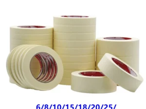 1PC 20M Low viscosity Masking Tape White 6mm-50mm Single Side Tape Adhesive Crepe Paper for Oil Painting Sketch Drawing Supplies