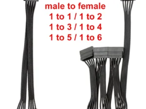 5-wire SATA 15pin male to female extension cable 1 to 1 2 3 4 5 6 for computer hard disk interface power cord
