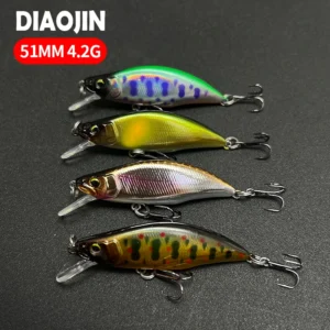 4.2g 51mm Mini Sinking Minnow Lure Pesca GH51 HUMPBACK Artificial Fishing Hard Bait for Perch Stream Trout Lure Fishing Supplies