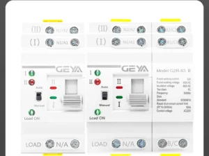 GEYA G2R Din Rail 2P 4P ATS Dual Power Automatic Transfer Switch Electrical Selector Switches Uninterrupted Power 63A 110V 220V