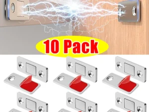 Magnetic Cabinet Catches Ultra Thin Door Strong Magnets Stopper Invisible Adhesive Drawer Magnet Lock for Kitchen Closet Closer