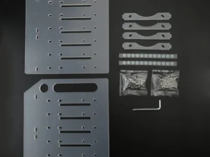 Multi-Layer Hard Drive Cage Hard Drive Bracket for 3.5in HDD SSD DIY Storage Acrylic Rack Shelf with Cooling Fan Space