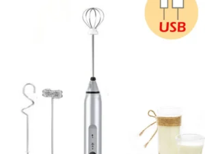 USB Electrical Milk Frothers Electric Handheld Blender with Mini Coffee Maker Whisk Mixer for Coffee Cappuccino Cream Foamer