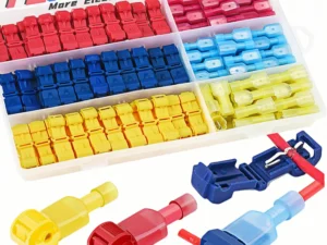 T Tap Wire Connectors, 60/50/40pcs Self-Stripping with Nylon Fully Insulated Male Quick Disconnect splice T Type Electrical Wire