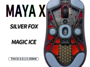 UnusualWaySports Mouse Skates Feet Maya X Cambered Surface PTFE Anti Collapse Multilayer Magic Ice Silver Black Pink Fox