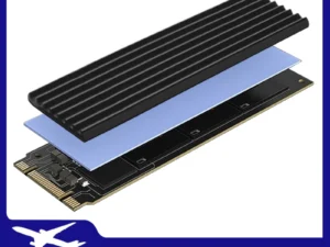 GPUHLOD M.2 SSD Heatsink M2 2280 Solid State Hard Disk Aluminum Radiator with Thermal Silicone Pad PS5 Desktop PC NGFF NVME