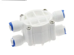 1/4" Hose quick connection Auto Shut Off 4 Way Valve Quick Fitting Connection Aquarium RO Water Filter Reverse Osmosis System