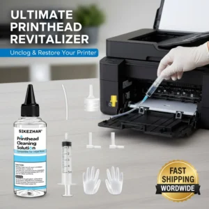 400mL Printhead Cleaning Kit for Epson HP Canon Brother, Universal Inkjet Printer Cleaner Solution, Liquid To Unclog Print Head