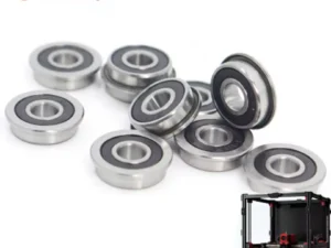FUSHI F695 2RS Bearing 5*13*4 mm 10Pcs ABEC-7 Flanged Miniature F695 RS Ball Bearings F695RS For VORON Mobius 2/3 2/4 3D Printer