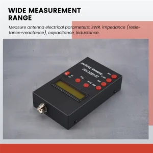 ONNL SARK100 Antenna Analyzer Meter 1-60MHz Shortwave SWR Antenna Analyzer with 1.0 to 9.99 SWR Usable Measurement Range