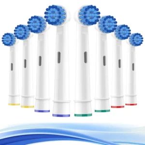 4/8/12/16/20 Pack Sensitive Gum Care Soft Bristle Replacement Brush Heads Compatible with Oral b Braun Electric Toothbrush