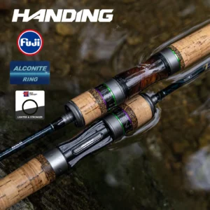 HANDING BFS Fishing Rod Carbon Fishing Rod Lure Weight 1-8g FUJI® O+A Guide Rings UL/L Casting Rod Magic L Micro Cork Handle