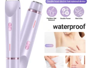 Electric Shaver for Woman Double Head Dual Purpose Female Razor Body Epilator Leg Underarm Bikini Electric Hair Remover Trimmer