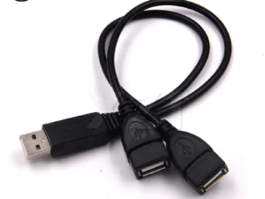 USB 2.0 3.0 A 1 Female to 2 Dual USB Male Data Hub Power Adapter Y Splitter USB Charging Power Cable Cord Extension Cable 1Pc