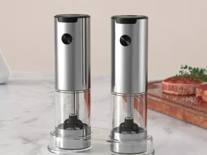 Electric Automatic Mill Pepper And Salt Grinder With LED Light Adjustable Coarseness Grinder Kitchen Tools