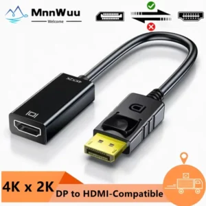 DP to HDMI-compatible Converter Cable 4K DisplayPort to HDMI-compatible Video Audio Cable Adapter For PC Computer HDTV Projector