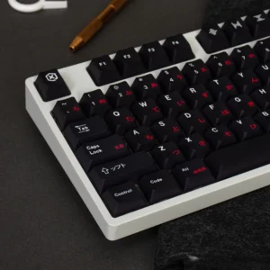 GMK WOB Red Cyrillic PBT 129 Keys DYE Sublimation Cherry Profile Keycaps Japanese Personality Keycaps For Mechanical Keyboard