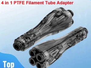 4 in 1 PTFE Filament Tube Adapter For Bambu Lab H2 P1 X1 A1 3D Printer Filament Clean Pad Multi-Material Compatible No-Clogging
