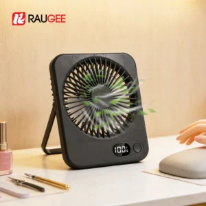 Mini Portable Fan USB Desk Fan Rechargeable Table Fan Wall Mount Hanging Fan 5 Gear Student Desk Fan Office Camping Table Fan