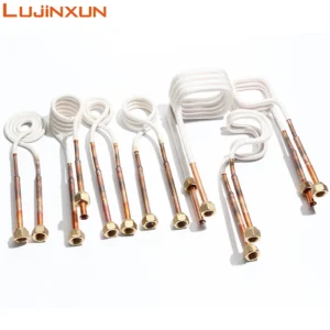 LUJINXUN High Frequency Induction Heating Coil Copper Screw Melting And Welding High-temperature Resistant Heating Element 1pc