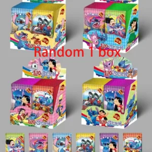 1Set of 288Sheets Interstellar Baby Collection Card Shiny Stitch Cute Stitch Cards Gam Anime Battle Carte for Children Gift Toy