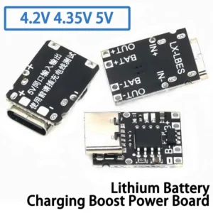 5V Charging and Discharging Integrated Module 3.7V 4.2V18650 Lithium Battery Charging Boost Power Board Protection Type-c