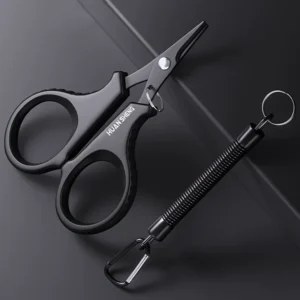 1set Titanium Coating Stainless Steel Fishing Scissor Plier Cut PE Braid Line Cutter Plies Carp Outdoor Fishing Accessories Tool